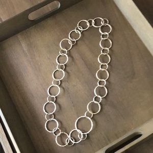 LOFT Silver Circle Necklace